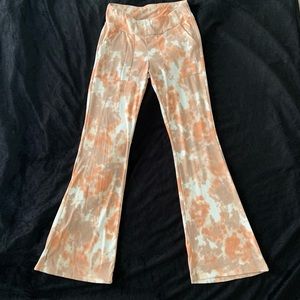 Tie dye flare pants